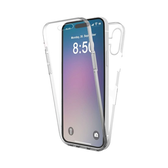 360º Silicon Case for Apple iPhone 16 Transparent